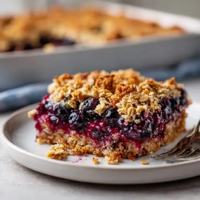 Overnight Blueberry Baked Oatmeal Crisp Recipe