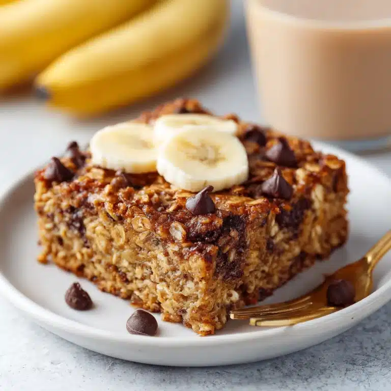 High-Protein Banana Bread Baked Oatmeal Recipe
