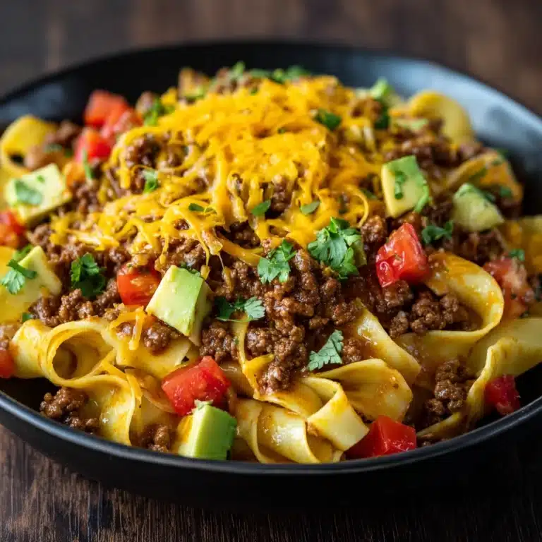 Cheesy Beef Taco Pasta Recipe