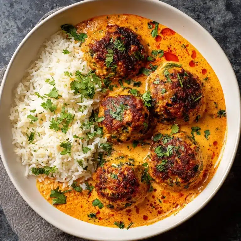 Spiced Chicken Meatballs in Coconut Curry Recipe