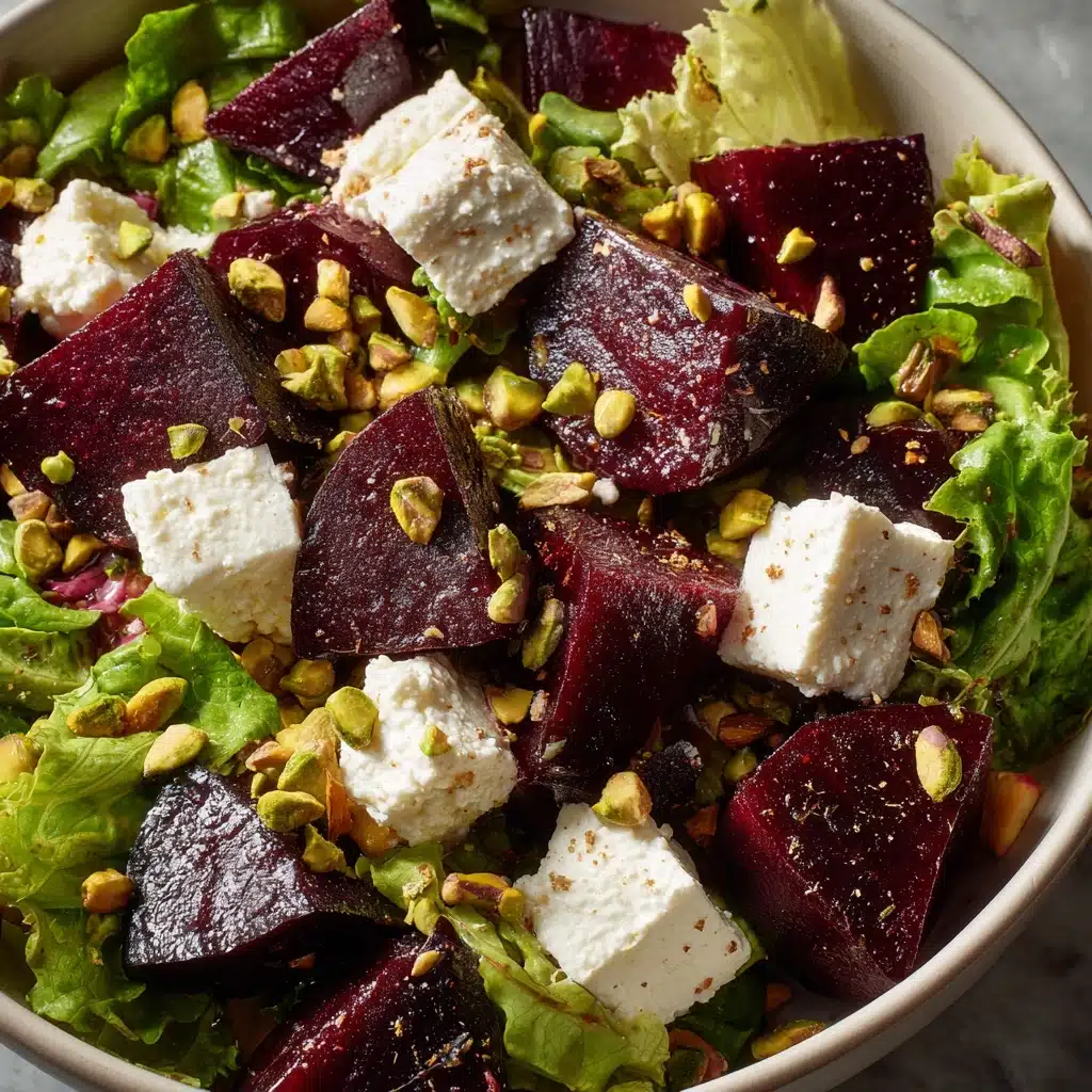 Roasted Beet Salad with Goat Cheese and Pistachios Recipe