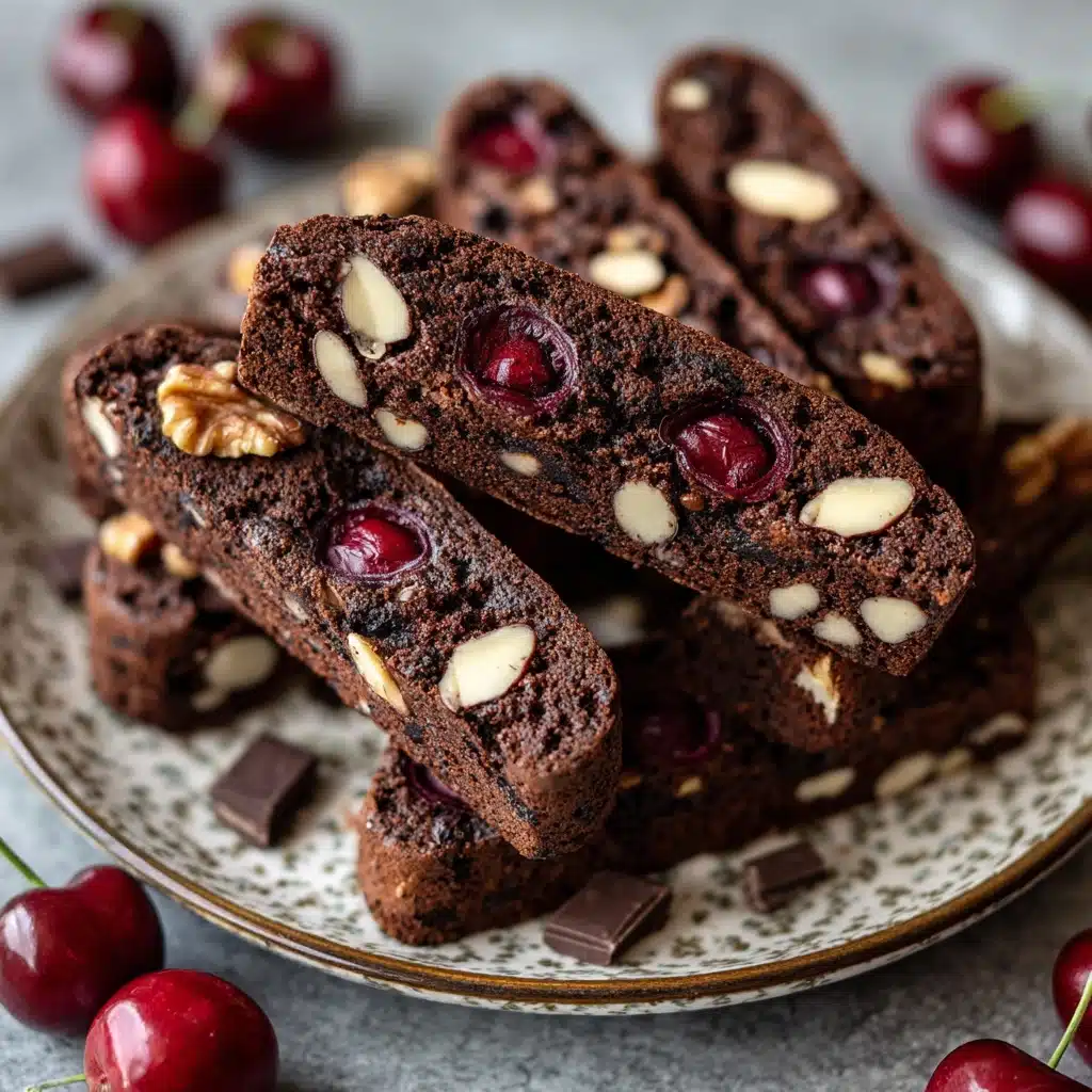 Decadent Chocolate Cherry Biscotti Recipe