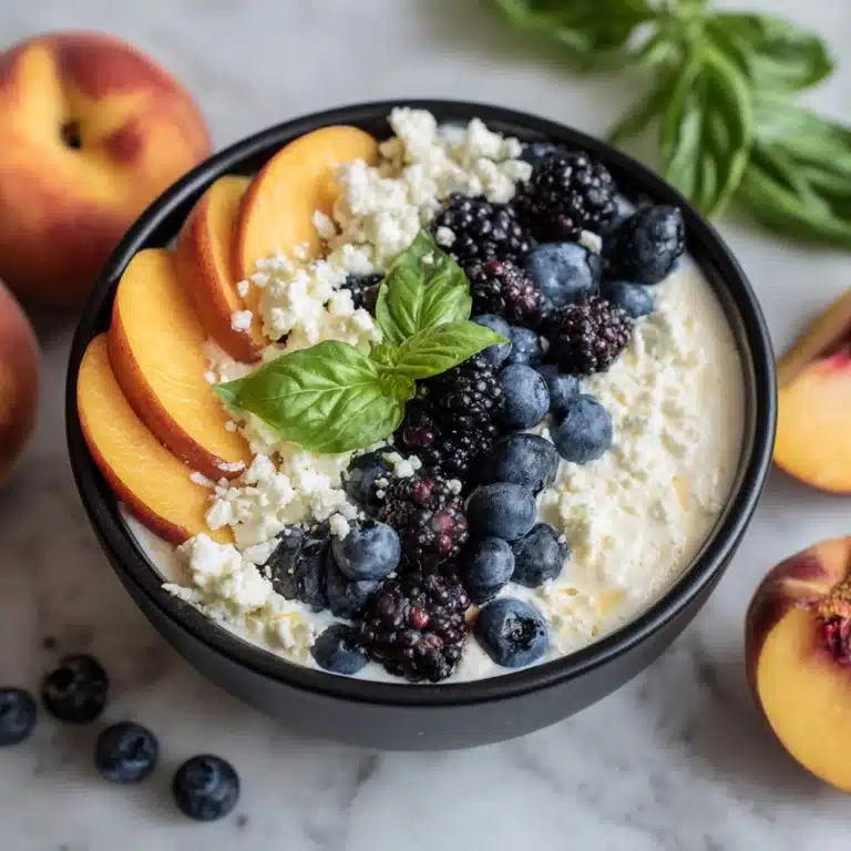Blueberry Peach Feta Salad Recipe