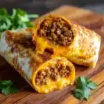 Easy Garlic Butter Beef Cheeseburger Rollups Recipe