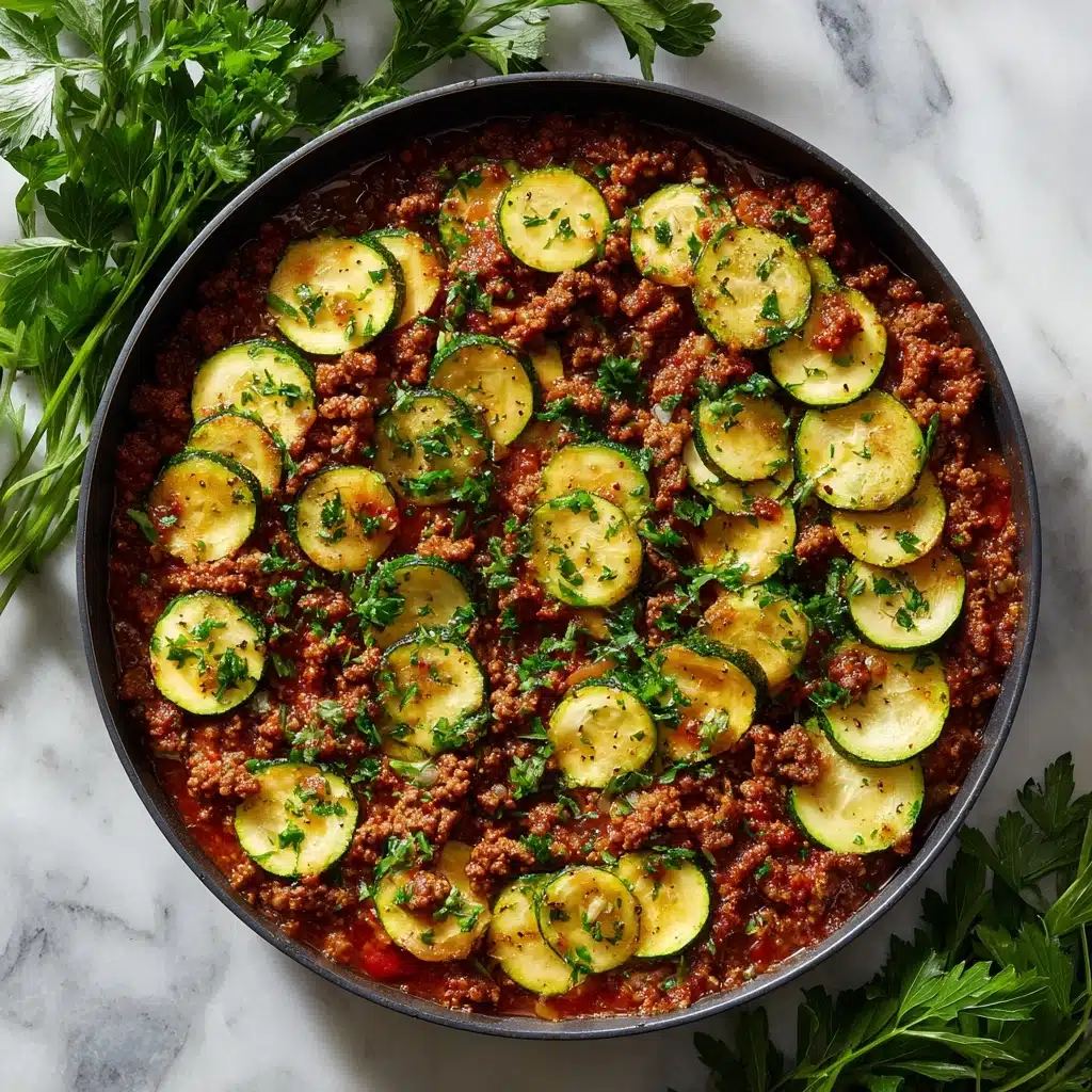 Ground Turkey and Zucchini Skillet Recipe - Recipe Image