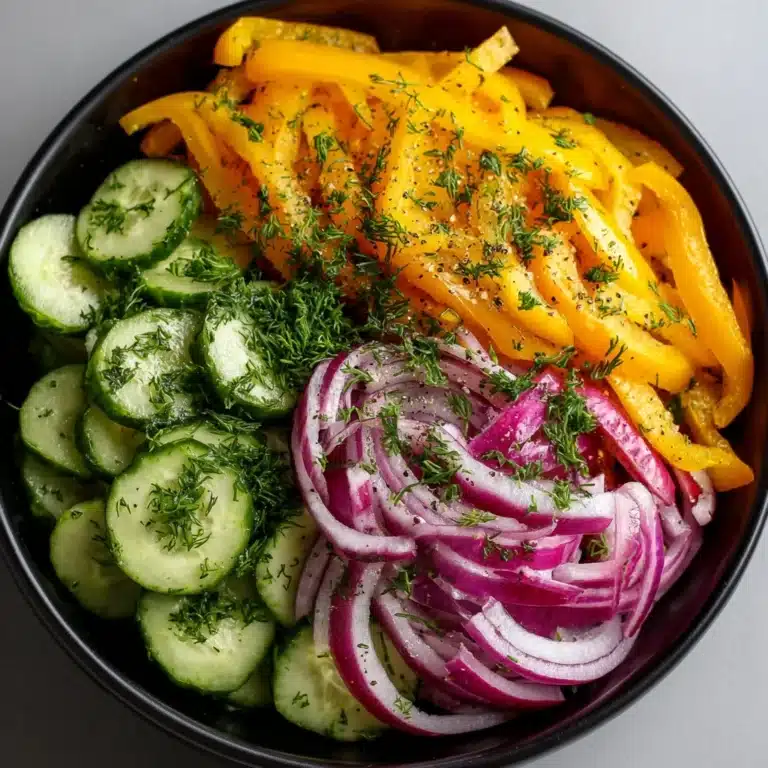Cucumber Sweet Pepper Salad Recipe