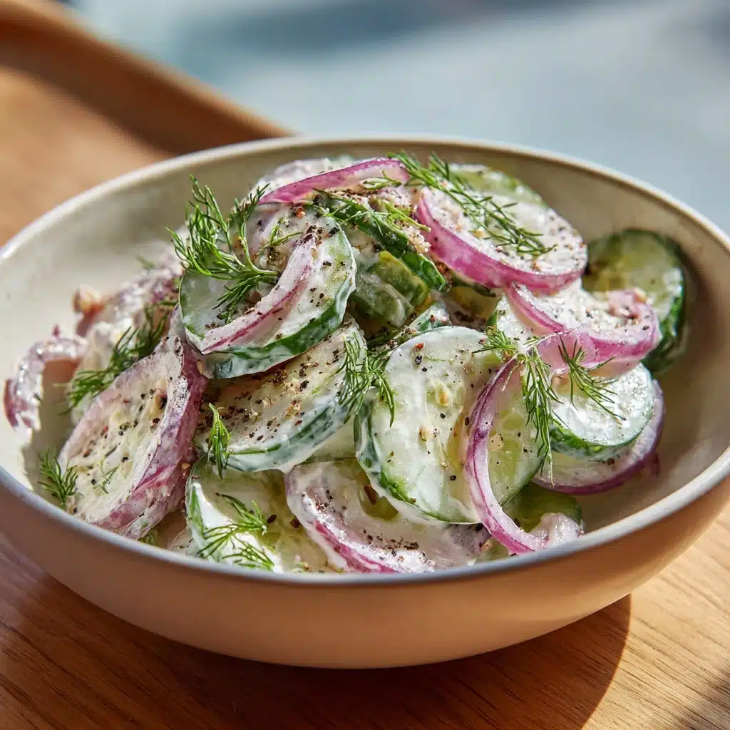 Creamy Cucumber Salad Recipe