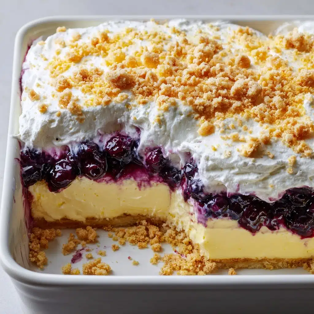 No Bake Lemon Blueberry Dessert Recipe