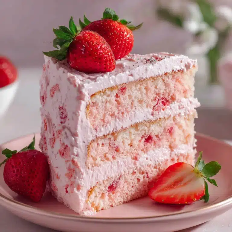 Double Strawberry Cake Recipe