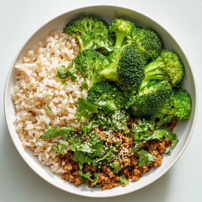 Sweet & Spicy Ground Turkey & Broccoli Bowls Recipe