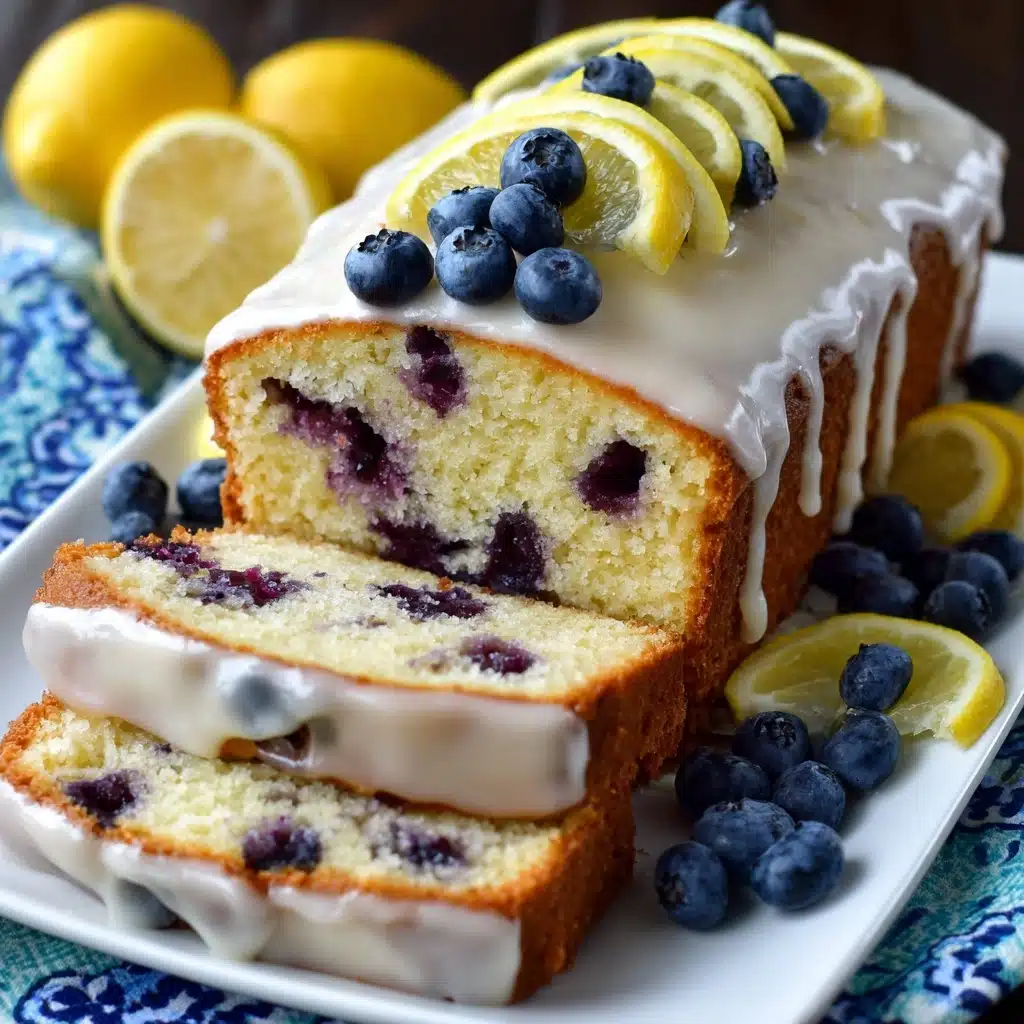 Lemon Blueberry Loaf with Lemon Glaze Recipe