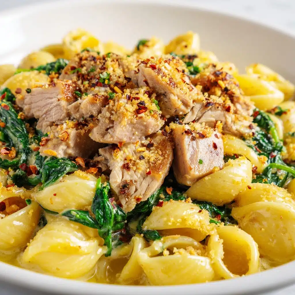 Spicy Tuna Spinach Pasta Recipe - Recipe Image