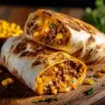 Beef and Cheese Chimichangas Recipe