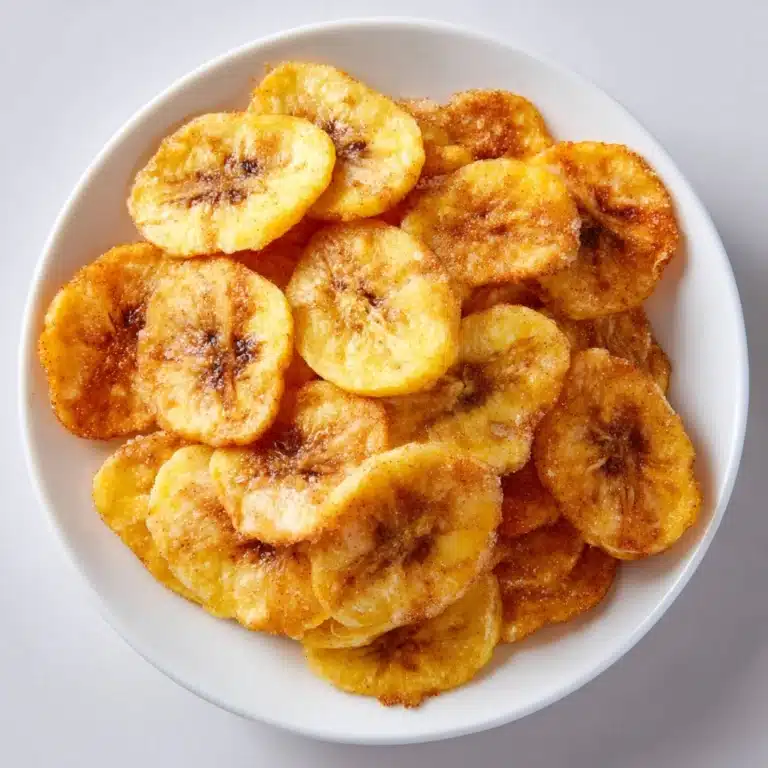 Cinnamon-Sugar Air Fryer Banana Chips : Sweet Snack Recipe
