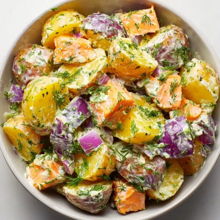 Potato Salad with Hot Smoked Salmon Recipe