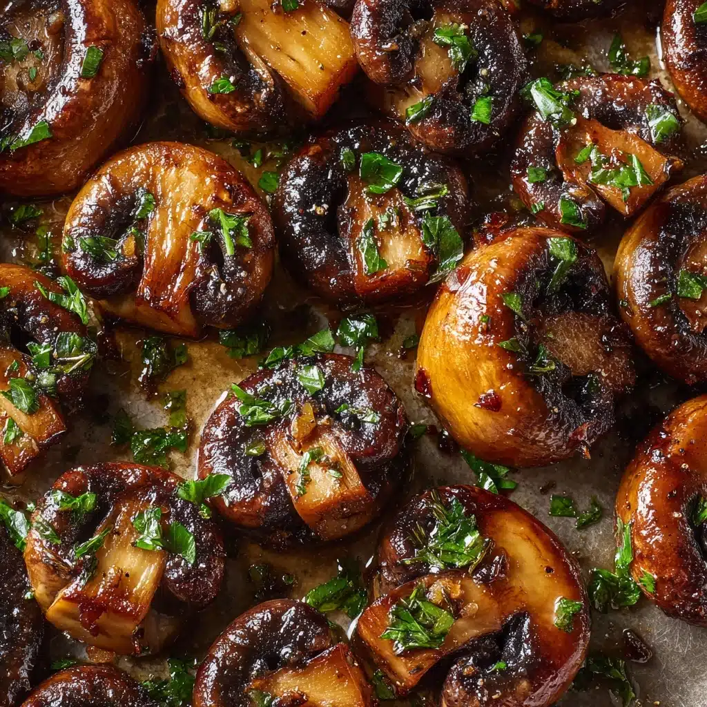 Garlic Butter Grilled Mushrooms Recipe