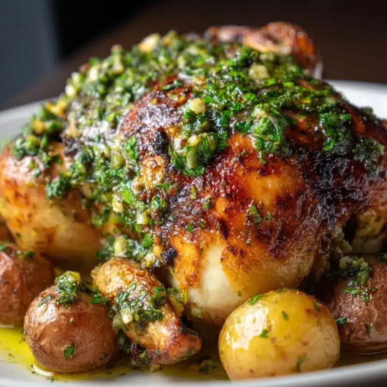 Red Chimichurri Whole Roasted Chicken Recipe