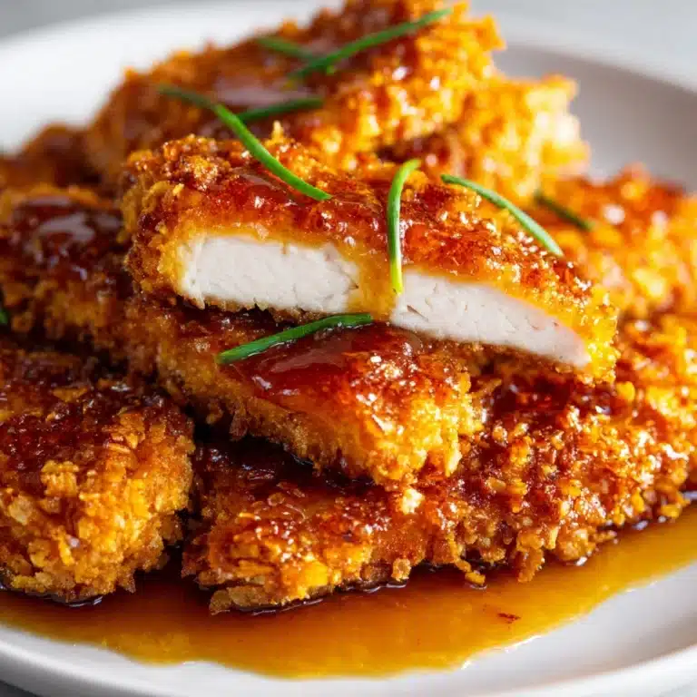 Double Crunch Honey Garlic Chicken Recipe