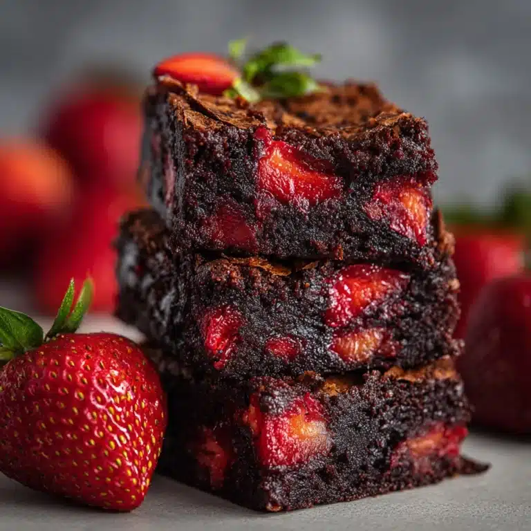 Strawberry Fudge Brownies Recipe