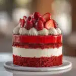 Red Velvet Strawberry Cheesecake Recipe