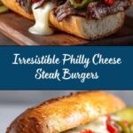 Philly Cheese Steak Burgers Recipe
