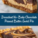 No-Bake Chocolate Peanut Butter Swirl Pie Recipe