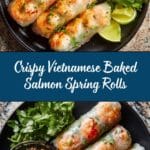 Vietnamese Baked Salmon Spring Rolls Recipe