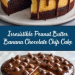 Peanut Butter Banana Chocolate Chip Cake Recipe