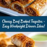 Cheesy Beef Baked Taquitos Recipe