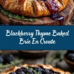 Blackberry Thyme Baked Brie En Croute Recipe