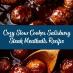 Slow Cooker Salisbury Steak Meatballs (Frozen Meatballs) Recipe