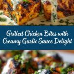 Grilled Chicken Bites with Creamy Garlic Sauce Recipe