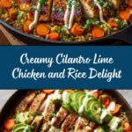 Creamy Cilantro Lime Chicken and Rice Recipe