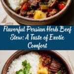 Persian Inspired Herb and Beef Stew with Rice: An Incredible Ultimate Recipe