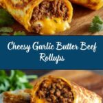 Easy Garlic Butter Beef Cheeseburger Rollups Recipe
