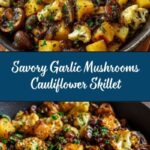 Garlic Mushrooms Cauliflower Skillet Recipe