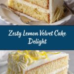 Lemon Velvet Cake with Lemon Cream Cheese Frosting Recipe