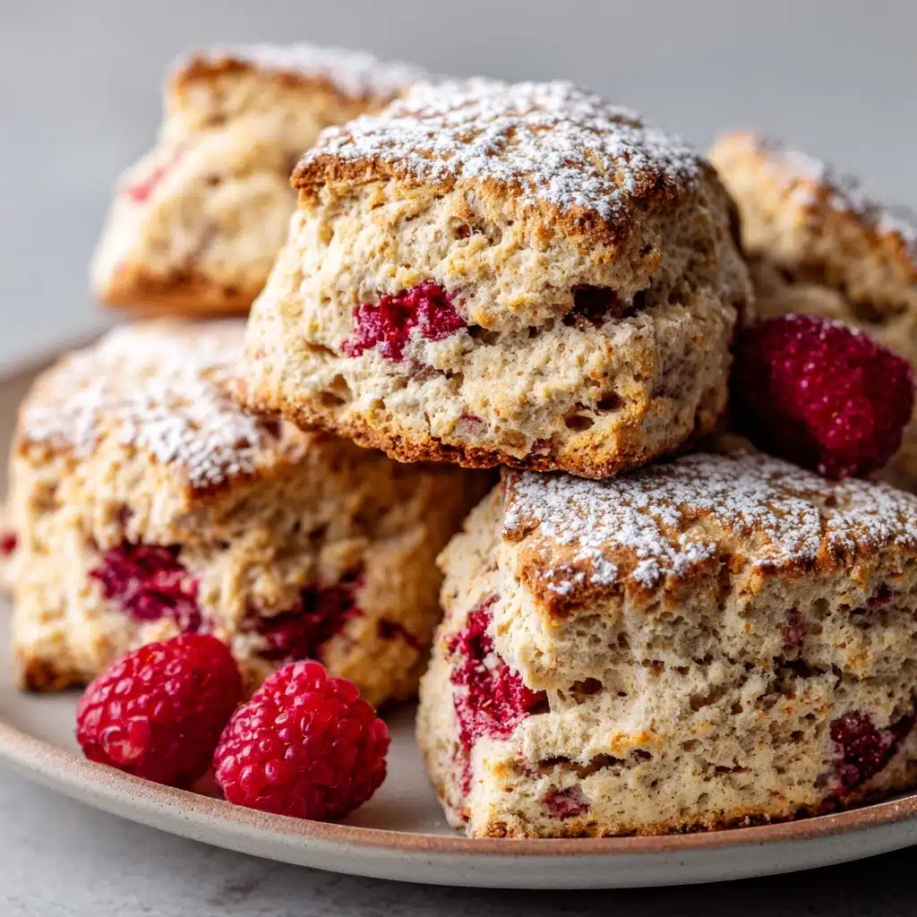 Strawberry Rhubarb Scones Recipe - Recipe Image