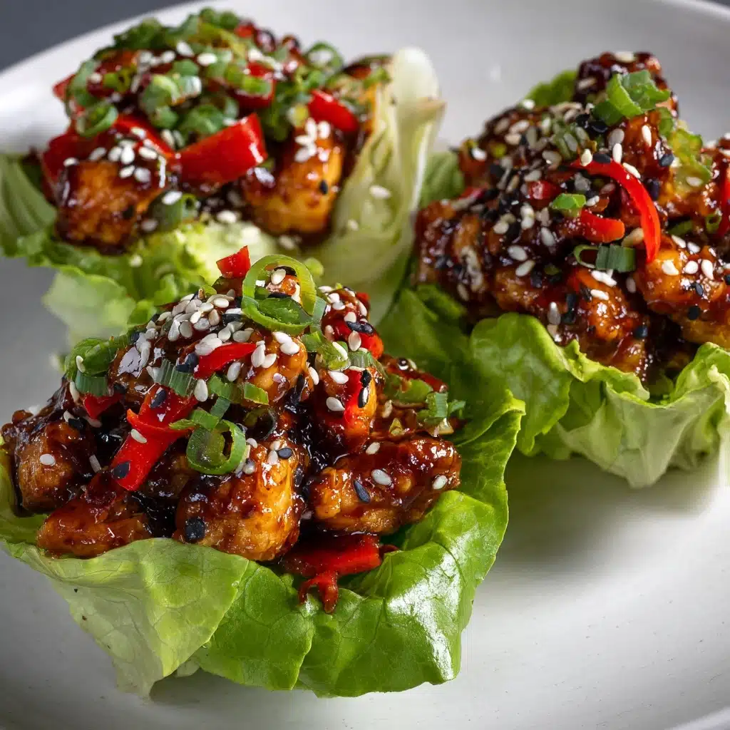 Teriyaki Chicken Lettuce Wraps Recipe - Recipe Image