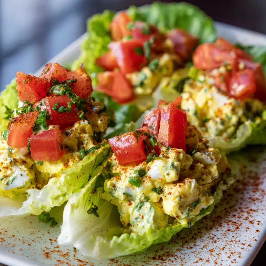 BLT Egg Salad Lettuce Wraps Recipe - Recipe Image