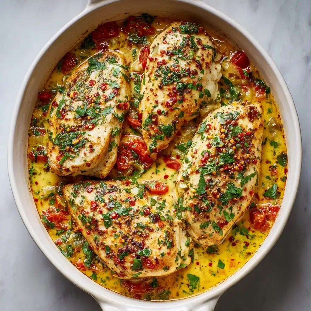 Baked Tuscan Chicken Breasts Recipe - Recipe Image