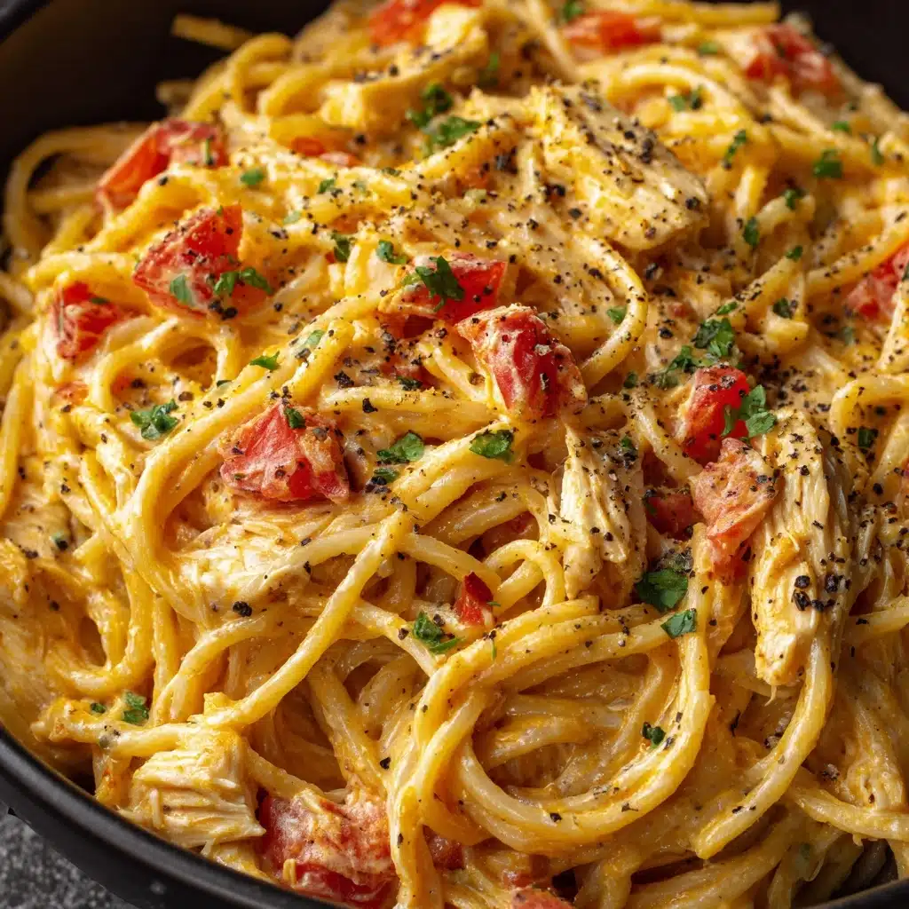 Easy Crockpot Chicken Spaghetti: 1-Pot Cheesy Dinner Recipe - Recipe Image