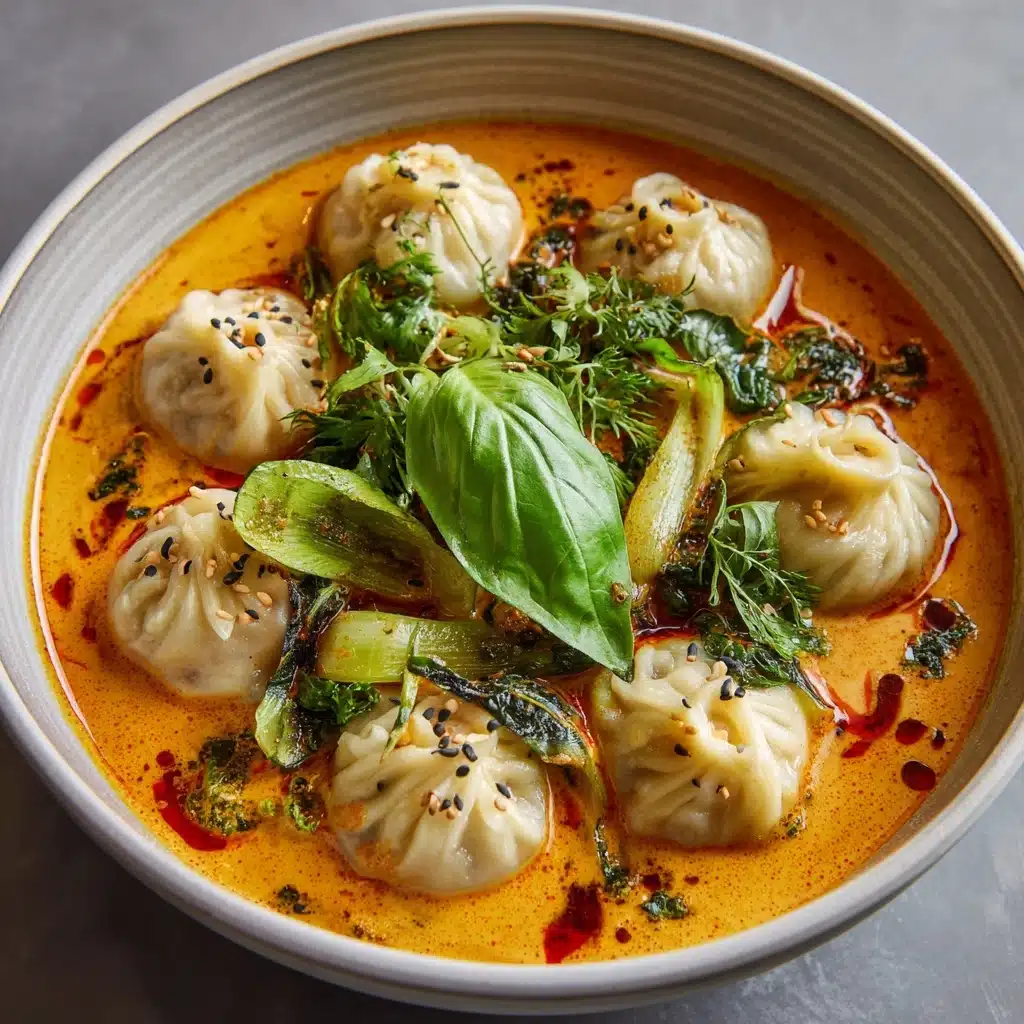 Easy Thai Red Curry Dumpling Soup Recipe - Recipe Image