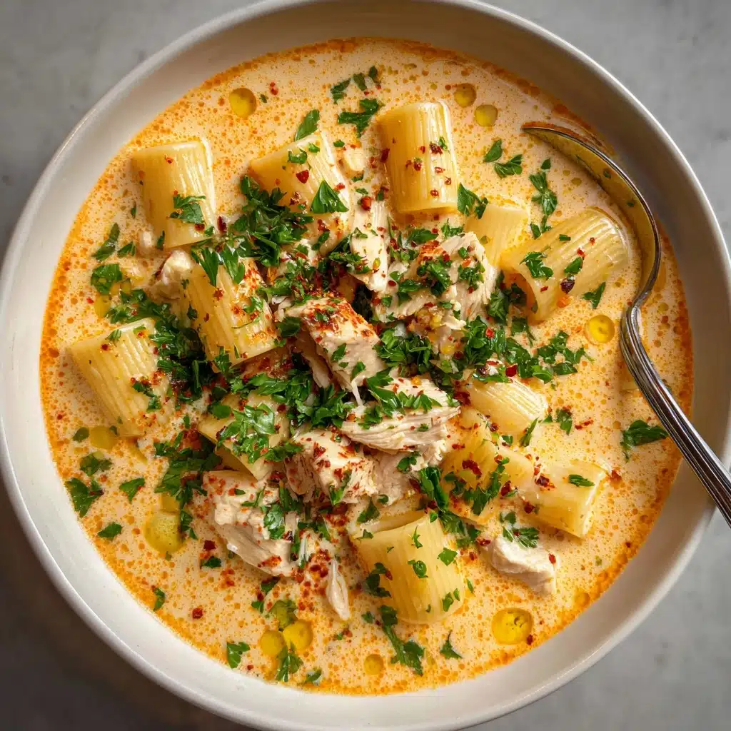 Creamy Cajun Chicken Pasta Soup Recipe - Recipe Image