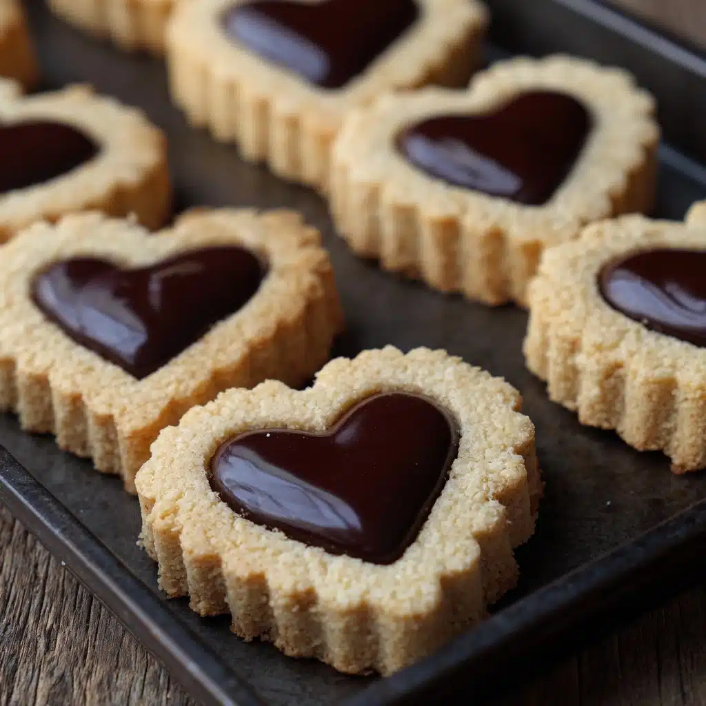 Linzer Heart Cookies with Chocolate Filling Recipe - Recipe Image