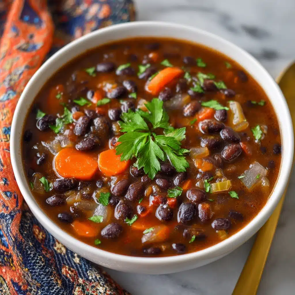 Easy Black Bean Salsa Soup Recipe - Recipe Image
