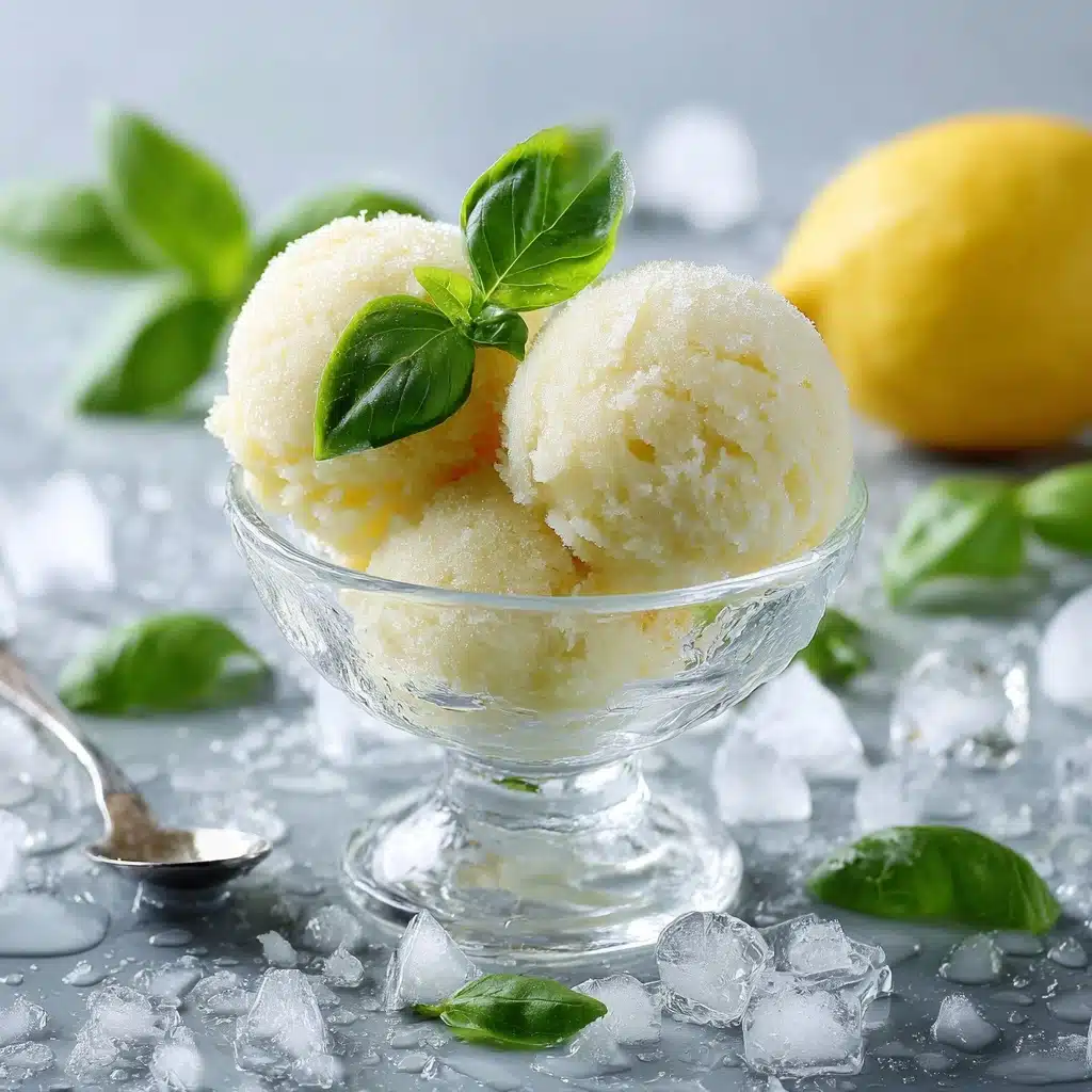 Lemon and Basil Granita: An Amazing Ultimate Recipe - Recipe Image