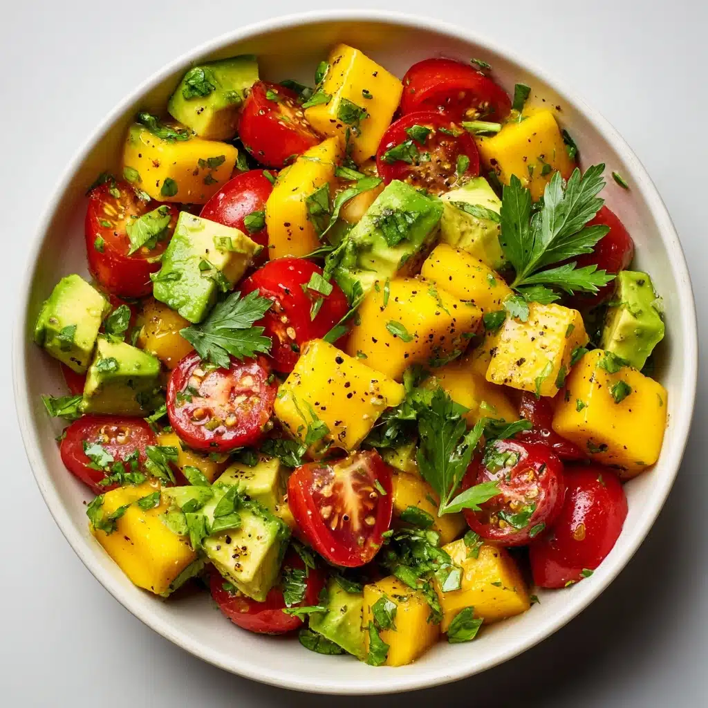 Mango, Avocado, and Tomato Salad with a Citrusy Twist Recipe - Recipe Image