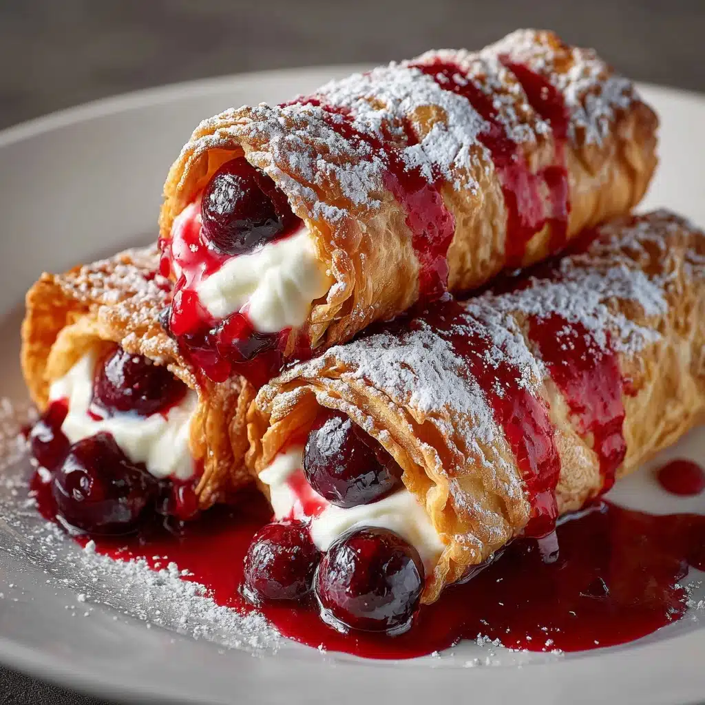 Cherry Cream Cheese Egg Rolls Recipe - Recipe Image