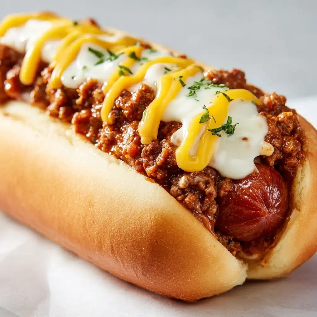 Chili Cheese Dogs Recipe - Recipe Image